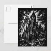 Die Schwarze Festung von BurnsInHell Postkarte (Vorne/Hinten)