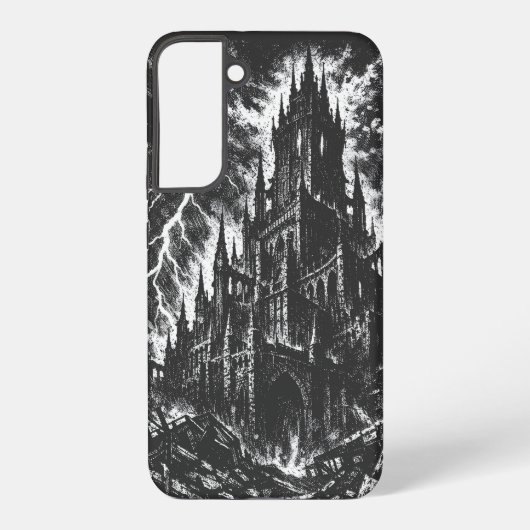 Die Schwarze Festung von BurnsInHell Samsung Galaxy Hülle (Rückseite)
