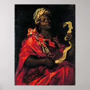 Die schwarze Frau Sibyl Agrippina druckt Poster