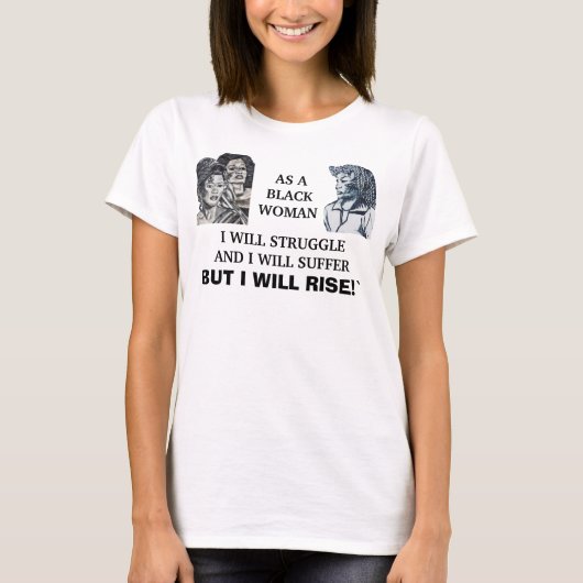 DIE SCHWARZE FRAUENOBERFLÄCHE T-Shirt (Vorderseite)