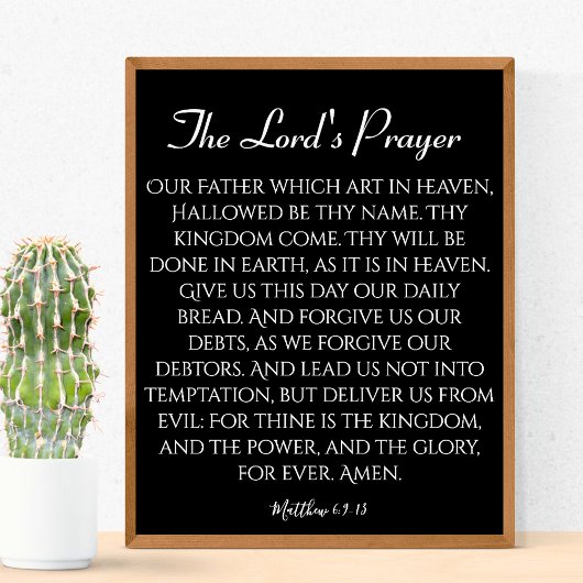 Die schwarze Gebetspresse des Herrn Poster