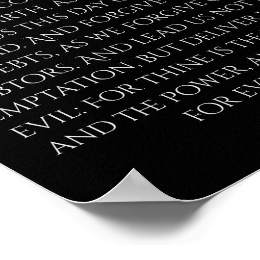 Die schwarze Gebetspresse des Herrn Poster (Ecke)