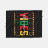 Die schwarze Geschichte besiegt die afrikanische F Fleecedecke (Vorderseite (Horizontal))