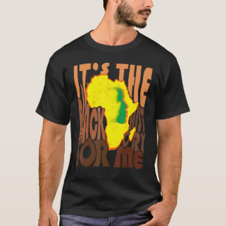 Die schwarze Geschichte für mich, Afrikaner mit Re T-Shirt