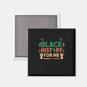 Die schwarze Geschichte für mich Schwarzgeschichte Magnet (Vorderseite/Rückseite)