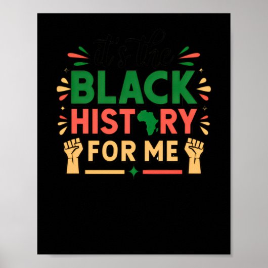 Die schwarze Geschichte für mich Schwarzgeschichte Poster (Vorne)