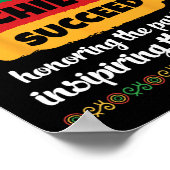 Die schwarze Geschichte glaubt an Erfolg und Ehre Poster (Ecke)