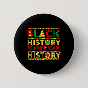 Die schwarze Geschichte ist das patriotische Afrik Button