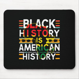 Die schwarze Geschichte ist das patriotische Afrik Mousepad