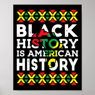 Die schwarze Geschichte ist das patriotische Afrik Poster