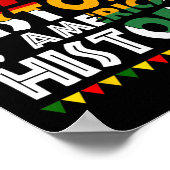 Die schwarze Geschichte ist das patriotische Afrik Poster (Ecke)
