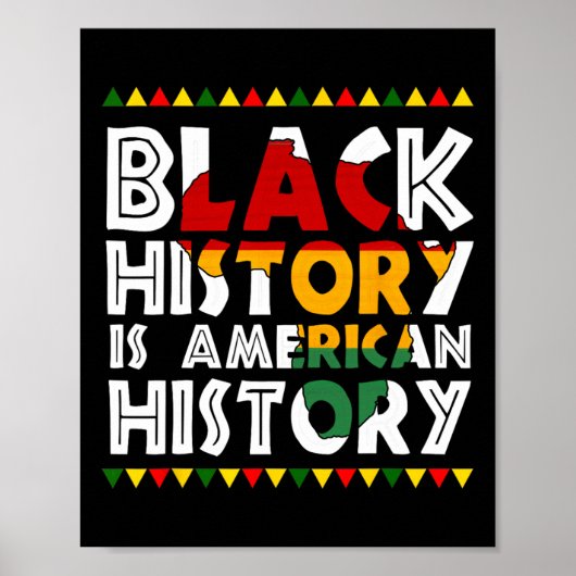 Die schwarze Geschichte ist das patriotische Afrik Poster (Vorne)