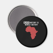 Die schwarze Geschichte ist der Monat der Weltgesc Magnet (Vorderseite/Rückseite)