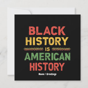 Die schwarze Geschichte ist die amerikanische Gesc Einladung