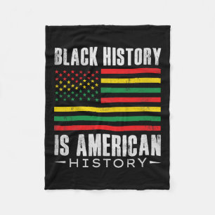 Die schwarze Geschichte ist die amerikanische Gesc Fleecedecke