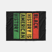 Die schwarze Geschichte ist die amerikanische Gesc Fleecedecke (Vorderseite (Horizontal))