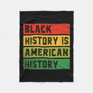 Die schwarze Geschichte ist die amerikanische Gesc Fleecedecke