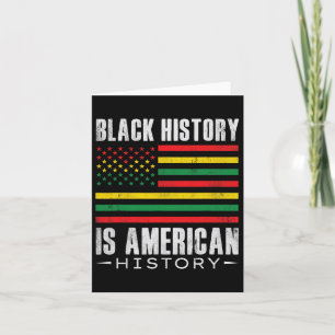 Die schwarze Geschichte ist die amerikanische Gesc Karte