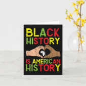 Die schwarze Geschichte ist die amerikanische Gesc Karte (Gelbe Blume)