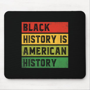 Die schwarze Geschichte ist die amerikanische Gesc Mousepad