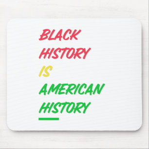 Die schwarze Geschichte ist die amerikanische Gesc Mousepad