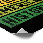 Die schwarze Geschichte ist die amerikanische Gesc Poster (Ecke)