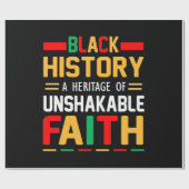 Die schwarze Geschichte ist ein Erbe des unerschüt Geschenkpapier (Flach)