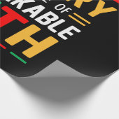 Die schwarze Geschichte ist ein Erbe des unerschüt Geschenkpapier (Ecke)