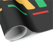 Die schwarze Geschichte ist ein Erbe des unerschüt Geschenkpapier (Rolleneckpunkt)