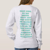 Die schwarze Geschichte ist eng mit der Welt verfl Sweatshirt (Rückseite)