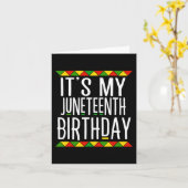 Die schwarze Geschichte ist mein 19. Geburtstag Karte (Gelbe Blume)