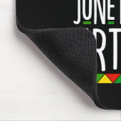 Die schwarze Geschichte ist mein 19. Geburtstag Mousepad (Ecke)