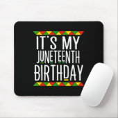 Die schwarze Geschichte ist mein 19. Geburtstag Mousepad (Mit Mouse)