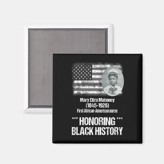 Die schwarze Geschichte mit der ersten afrikanisch Magnet (Vorderseite/Rückseite)