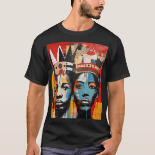 Die schwarze Geschichte spricht von afrikanischem T-Shirt