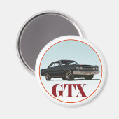 Die schwarze GTX Magnet (Vorderseite/Rückseite)