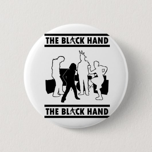 Die schwarze Handausschnitte Button (Vorderseite)