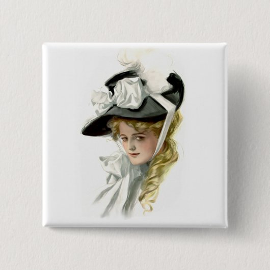 Die schwarze Haube Button (Vorderseite)