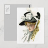 Die schwarze Haube Postkarte (Vorne/Hinten)