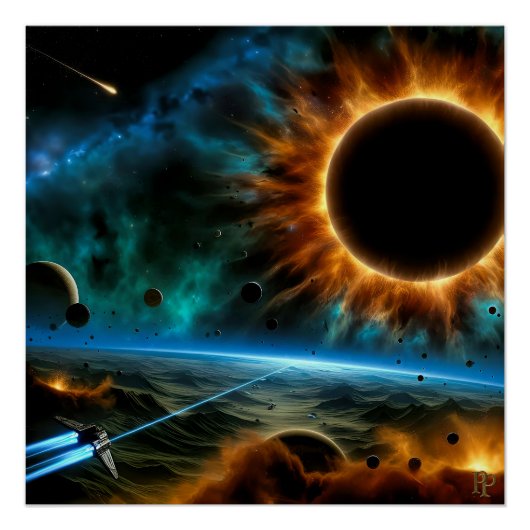 Die schwarze Hole Sun Poster (Vorderseite)