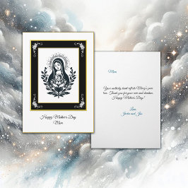 Die schwarze Jungfrau Mary Mother Day Karte