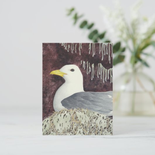 Die schwarze Kätzchen Postkarte (Stehend Vorderseite)