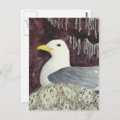 Die schwarze Kätzchen Postkarte (Vorne/Hinten)