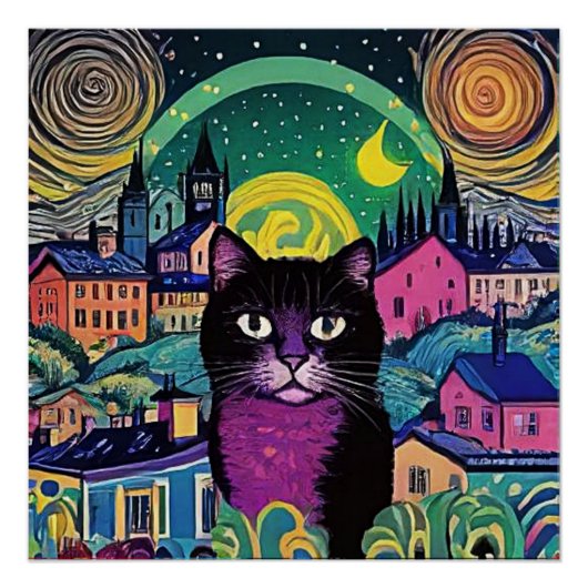 Die schwarze Katze 1 Poster (Vorderseite)