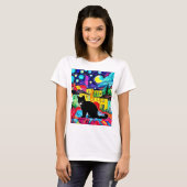 Die schwarze Katze 3 T-Shirt (Vorne ganz)