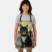 Die schwarze Katze 4 Schürze (Insitu)