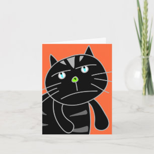 Die schwarze Katze-Blankenkarte Karte