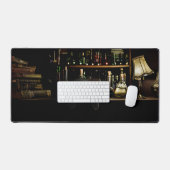 Die schwarze Katze der Arcanum-Schreibmatte der Bi Schreibtischunterlage (Tastatur & Maus)