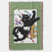 Die schwarze Katze des Künstlers Decke (Vorderseite Vertikal)