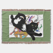 Die schwarze Katze des Künstlers Decke (Vorderseite)